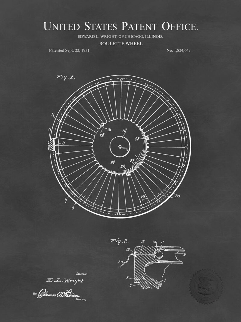 Roulette Wheel | 1931 Patent
