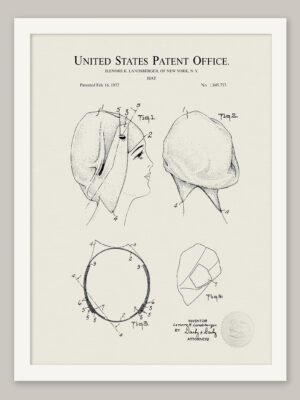 Woman's Hat | 1932 Patent Print