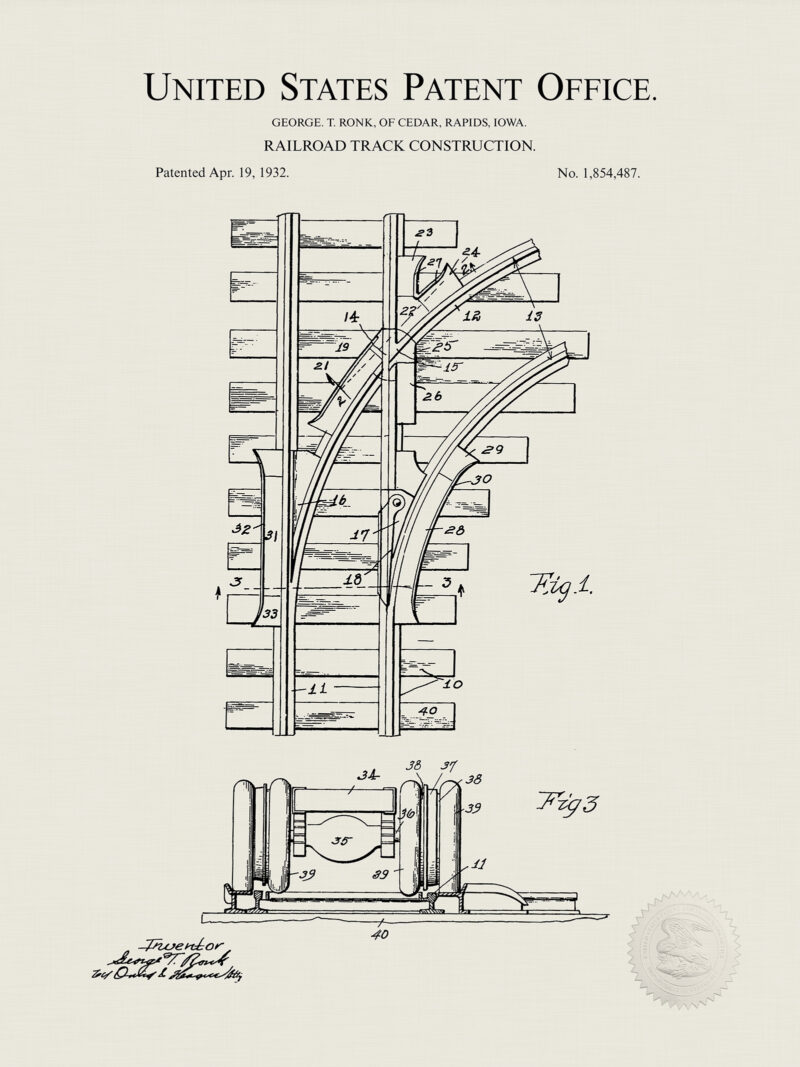 Early Railway Patent Prints