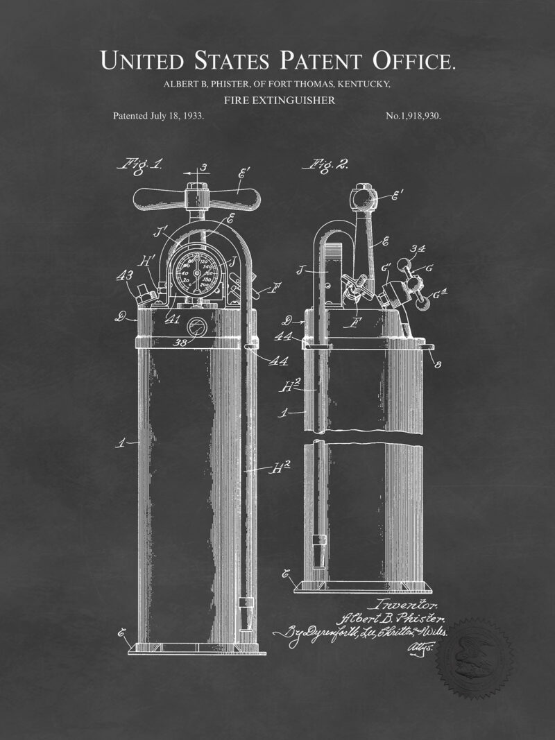 Fire Extinguisher | 1933 Patent