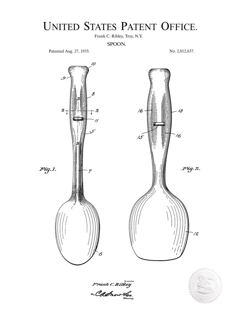 Vintage Spoon Design | 1932 Patent