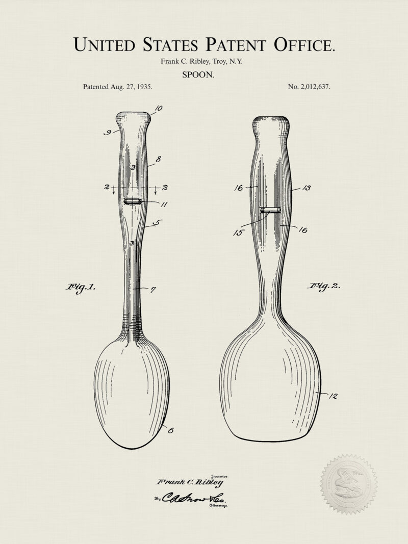 Vintage Spoon Design | 1932 Patent