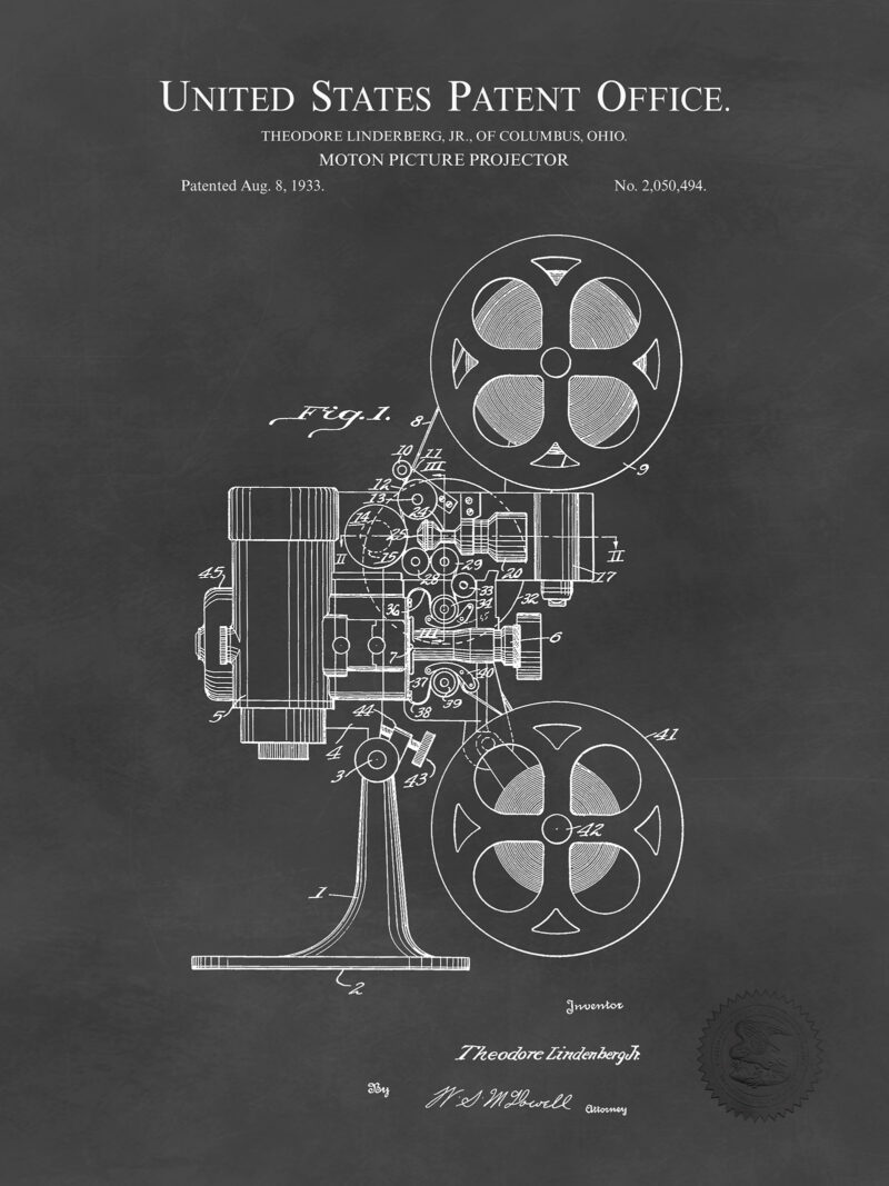 Motion Picture Projector | 1933 Cinema Patent