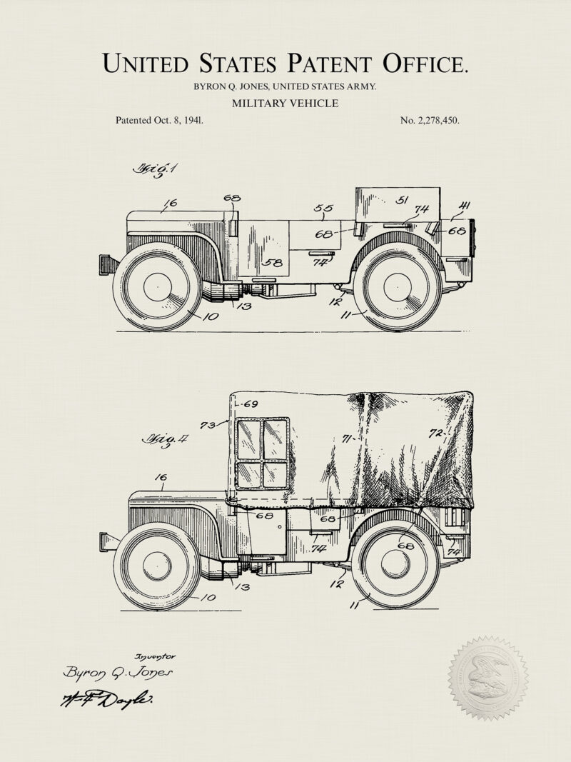 Jeep Print | 1941 US Army Patent