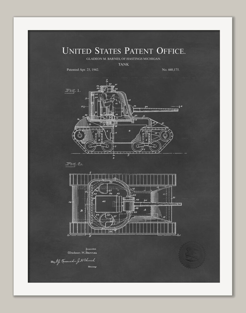 Vintage Tank Design | 1942 Patent
