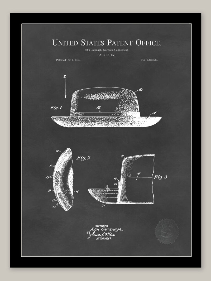 Fabric Hat Design | 1946 Patent