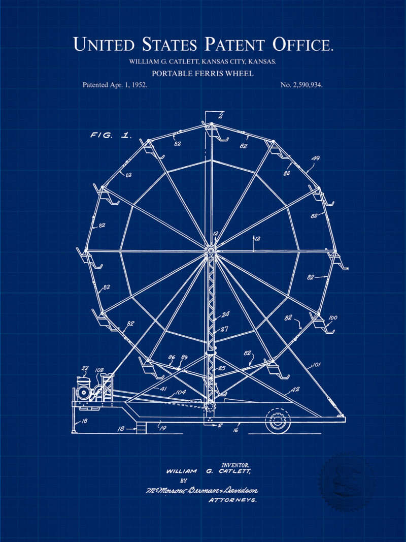 Ferris Wheel Design | 1952 Patent