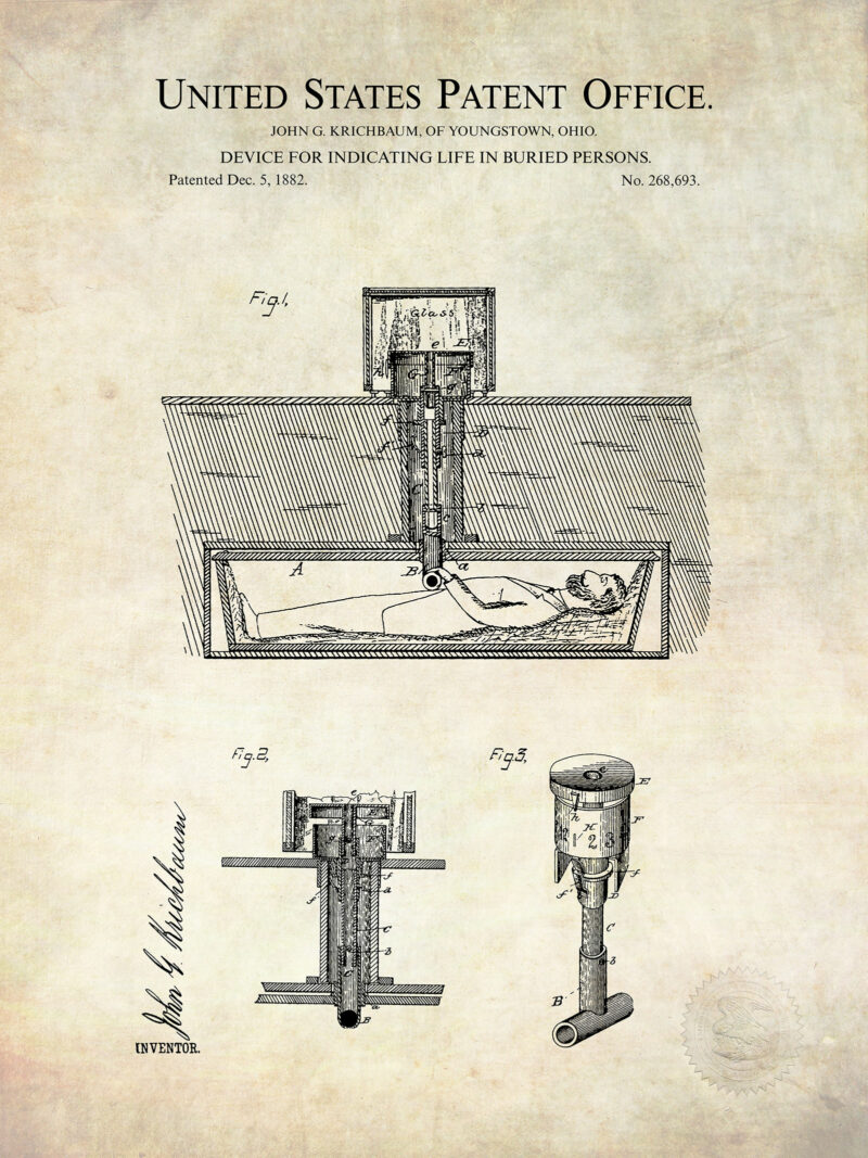 Coffin Alarm | 1882 Patent
