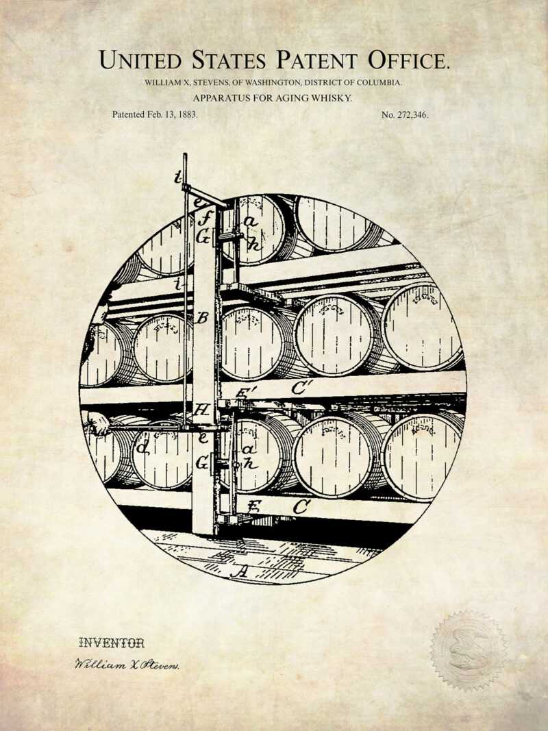 Whiskey Aging Apparatus | 1883 Patent