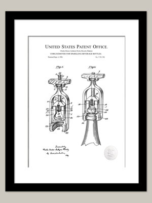 Champagne Cork Remover | 1956 Patent