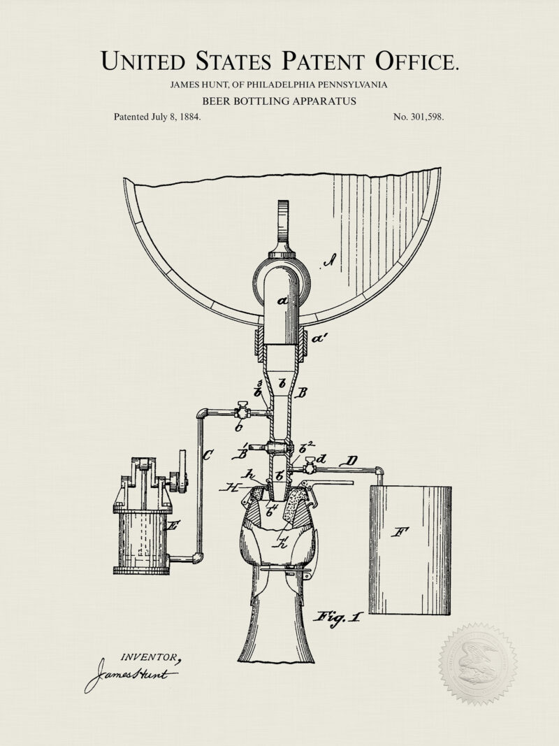 Beer Bottling Apparatus | 1933 Patent