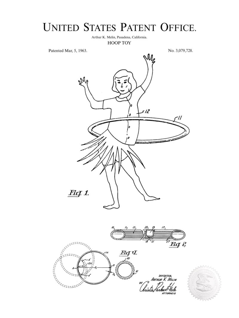 Hula Hoop Design | 1963 Toy Patent