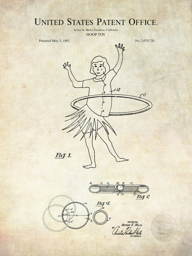 Hula Hoop Design | 1963 Toy Patent