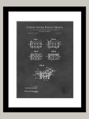 Interlocking Building Block | 1962 Patent Print