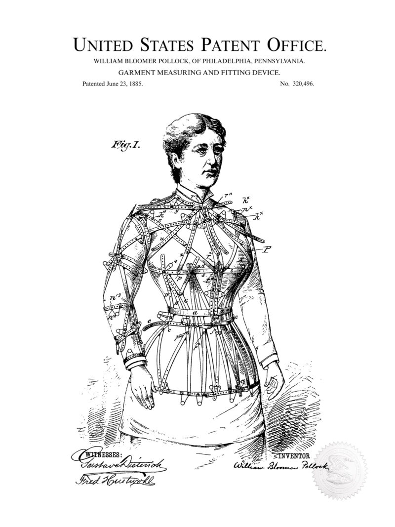 Garment Measuring Device | 1885 Patent