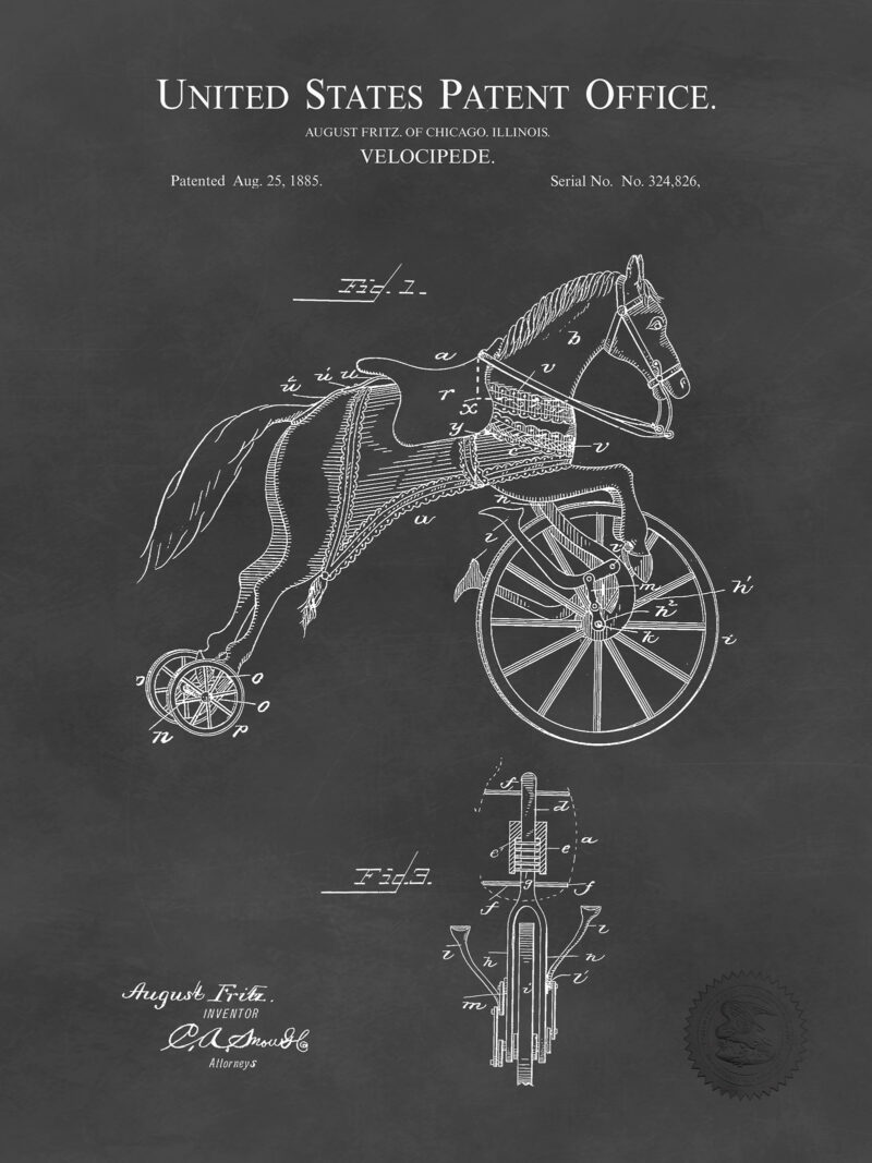 Horse Velocipede | 1885 Patent