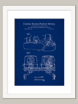 Police Lights & Siren | 1966 Patent Print