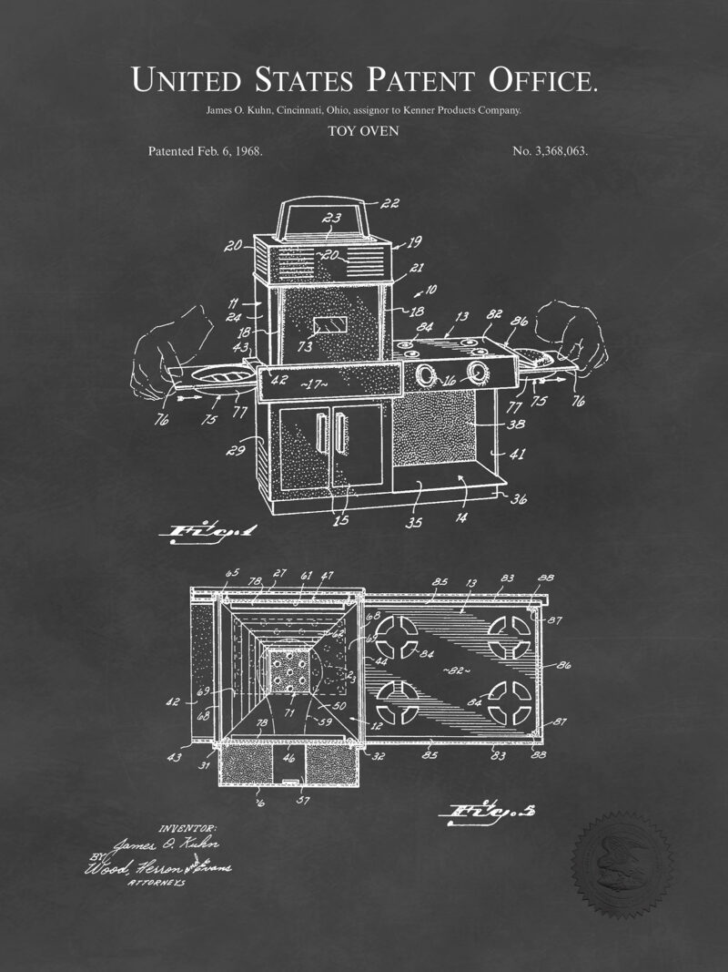 Toy Oven | 1968 Kenner Patent