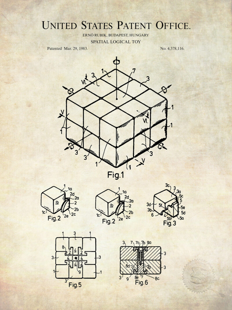 Rubik's Cube | 1983 Toy Patent
