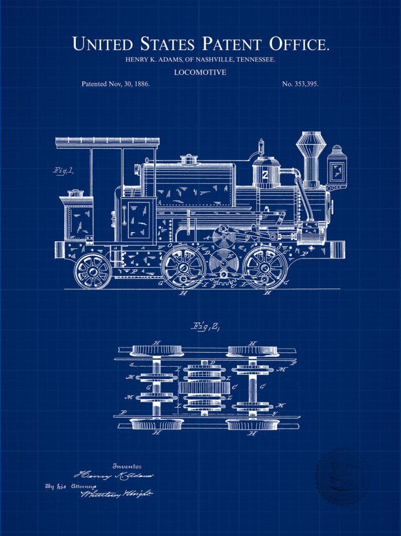 Locomotive Design | 1886 Patent
