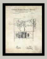 Dish Washing Machine | 1886 Patent Print