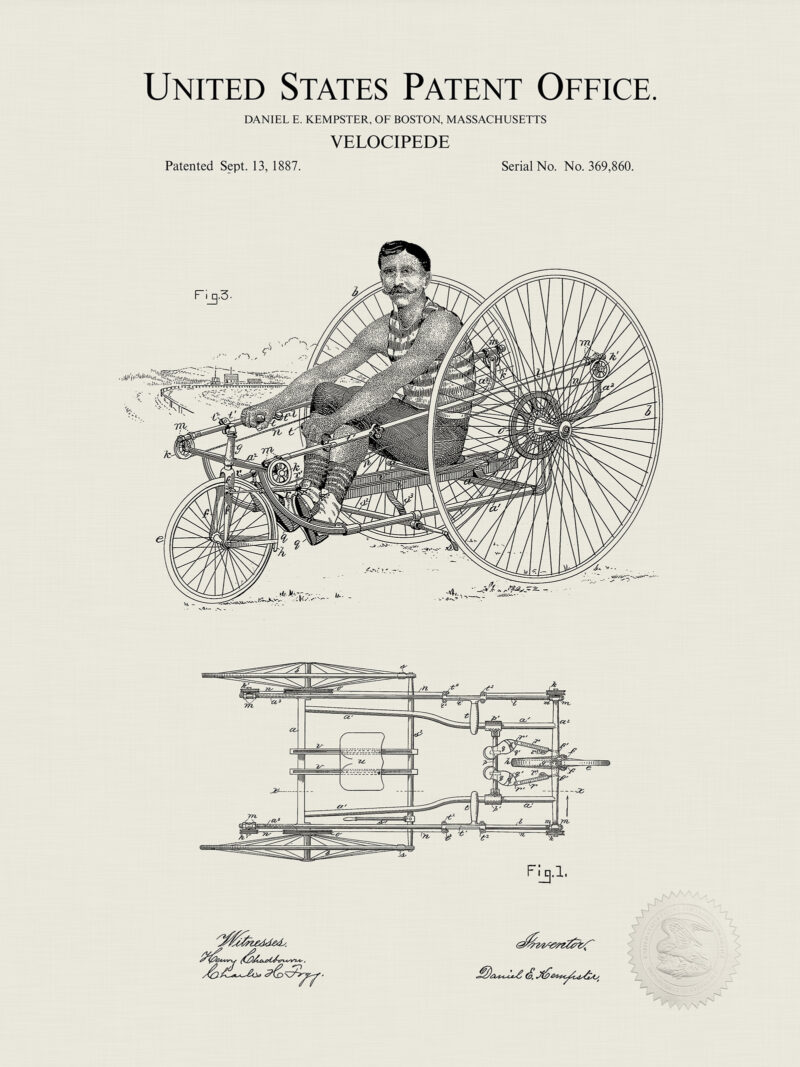 Velocipede Design | 1887 Patent