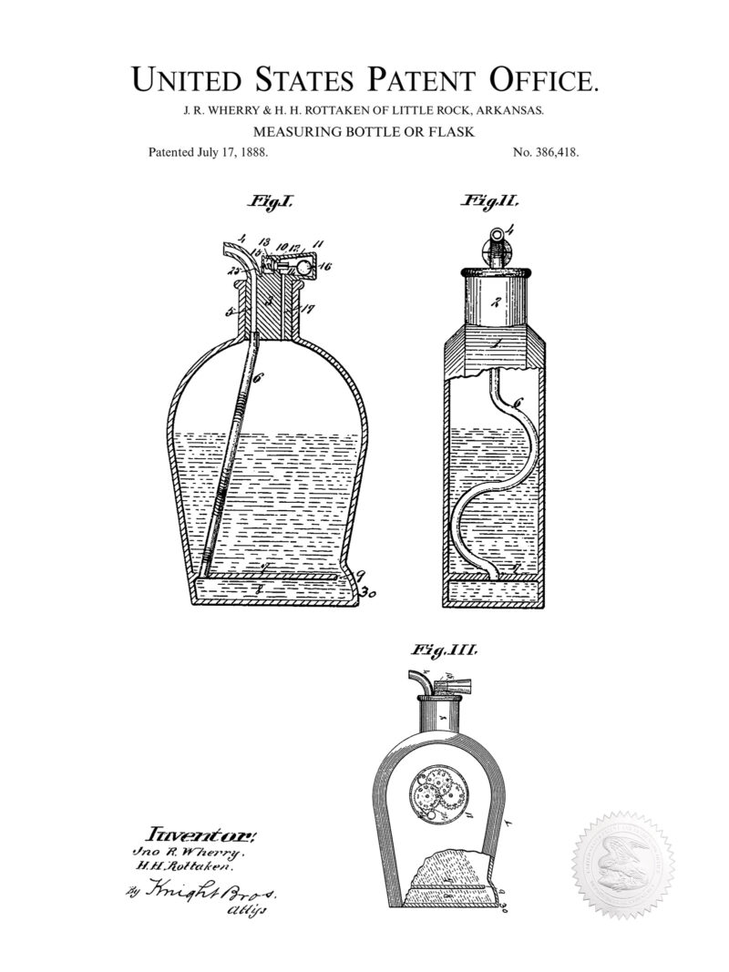 Pocket Flask | 1888 Patent