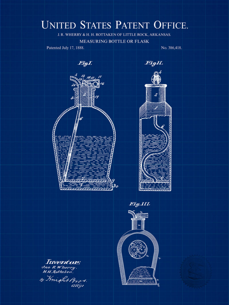 Pocket Flask | 1888 Patent