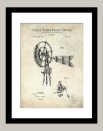 Windmill Print | 1889 Design Patent