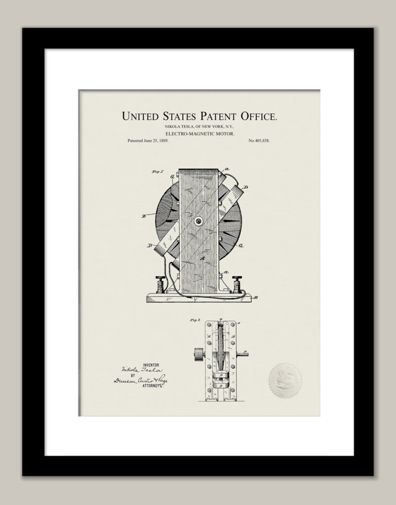 Tesla Electro Magnetic Motor | 1889 Patent
