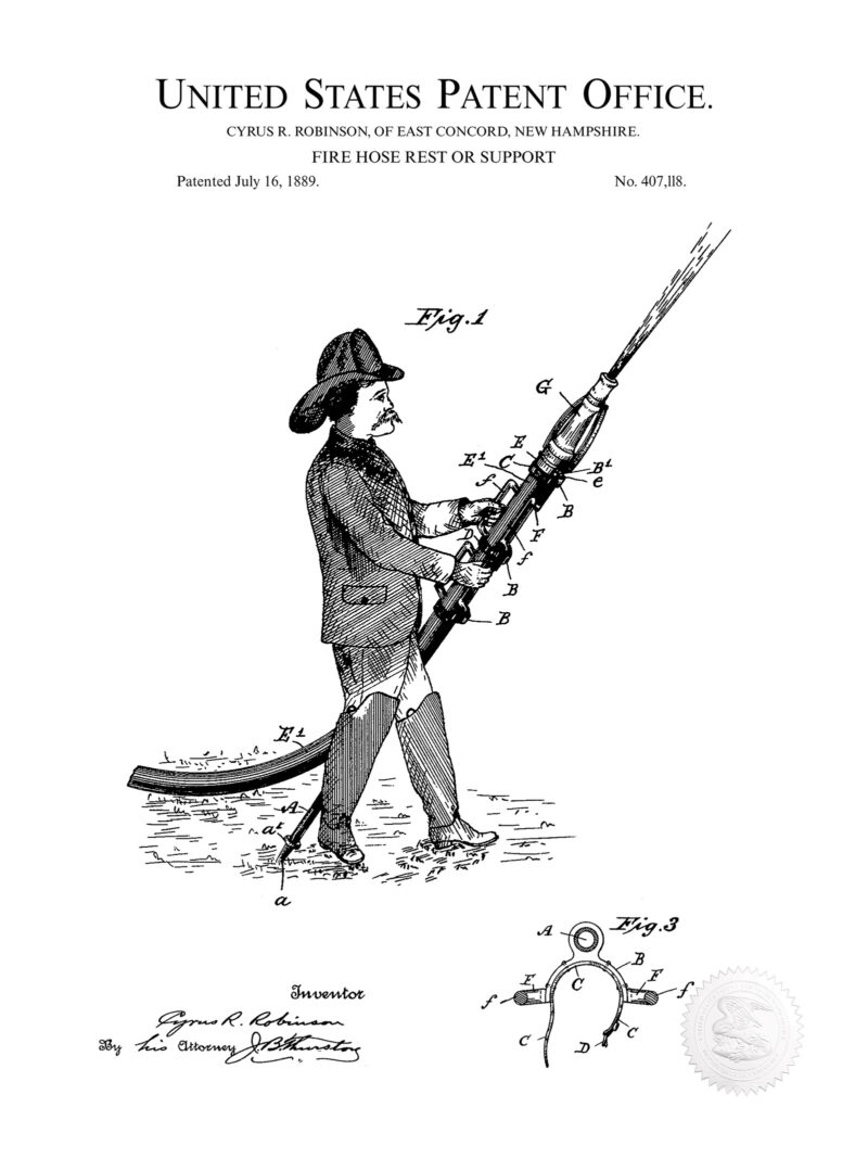 Fire Hose Design | 1889 Patent