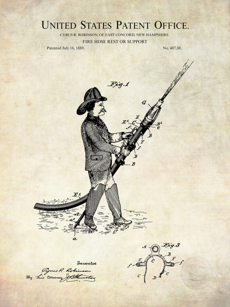 Fire Hose Design | 1889 Patent