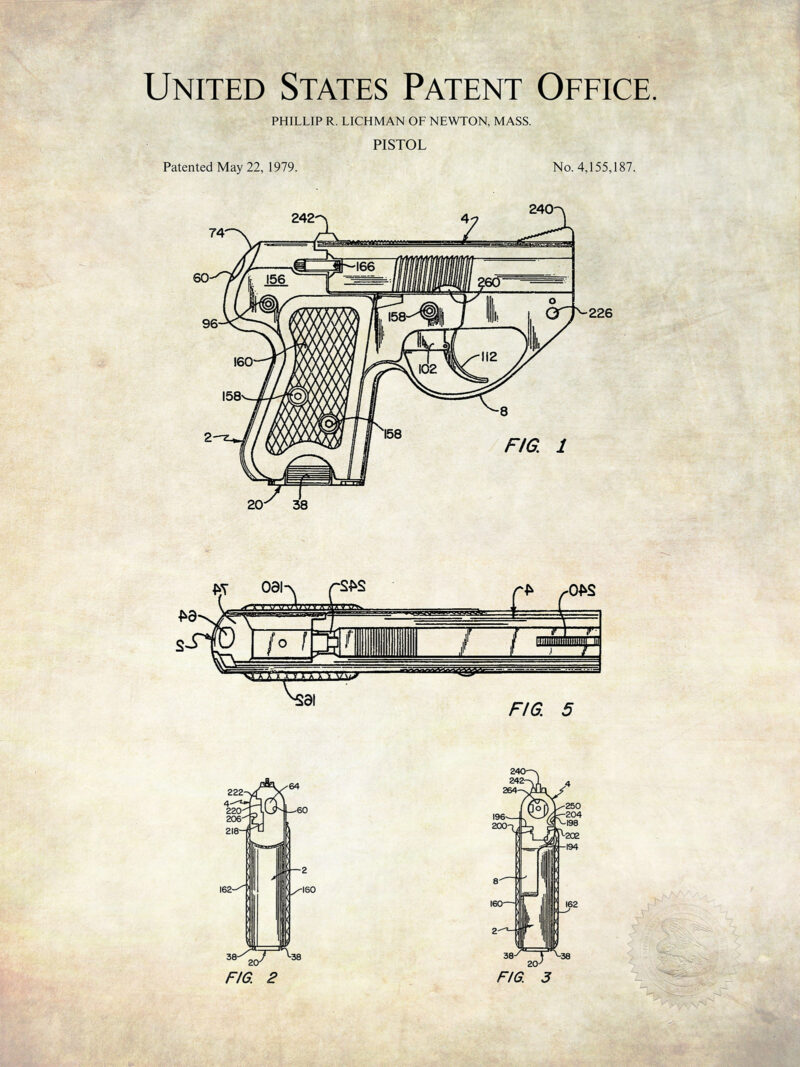 Lichtman Pistol  | 1979 Patent