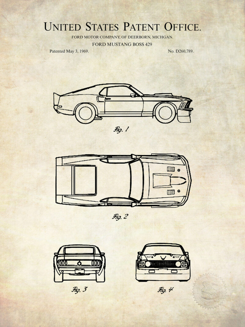 Mustang Boss | 1969 Ford Patent