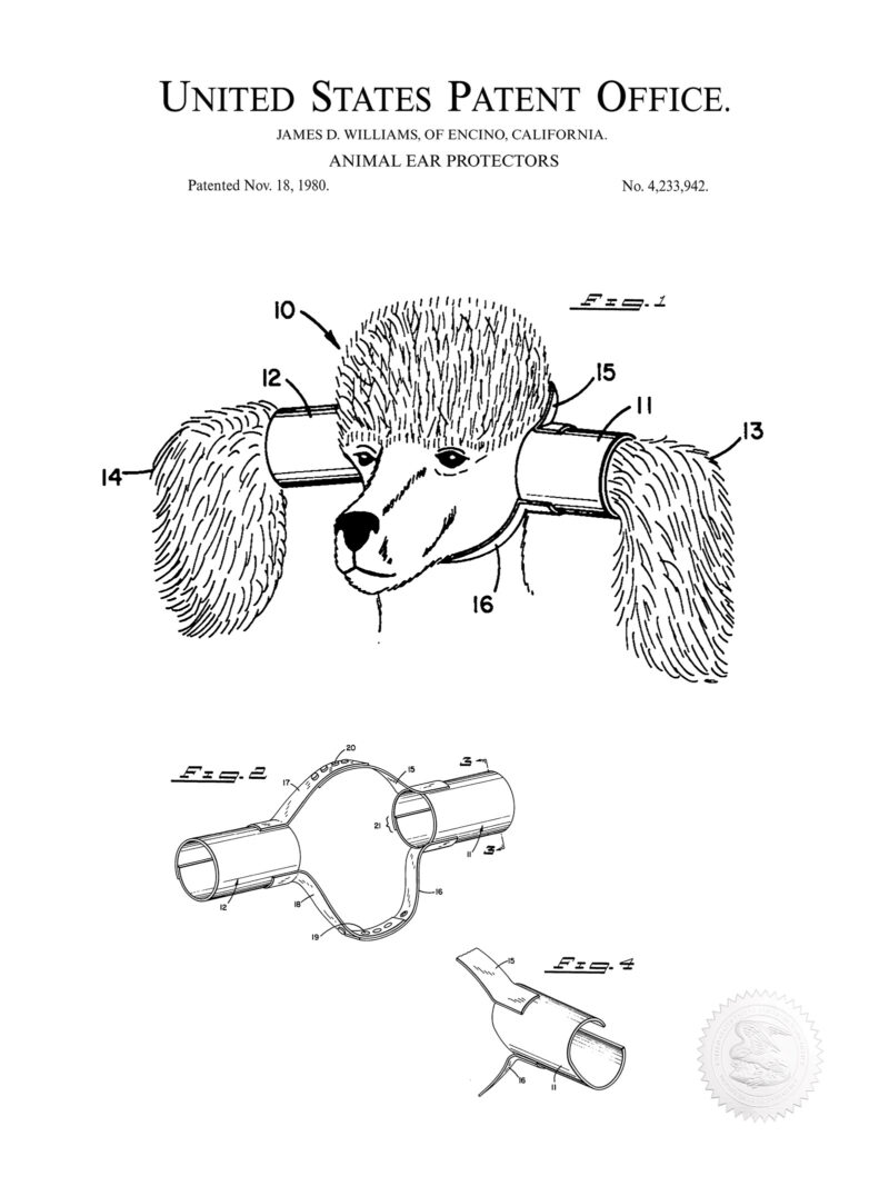 Dog Ears Protector | 1980 Patent