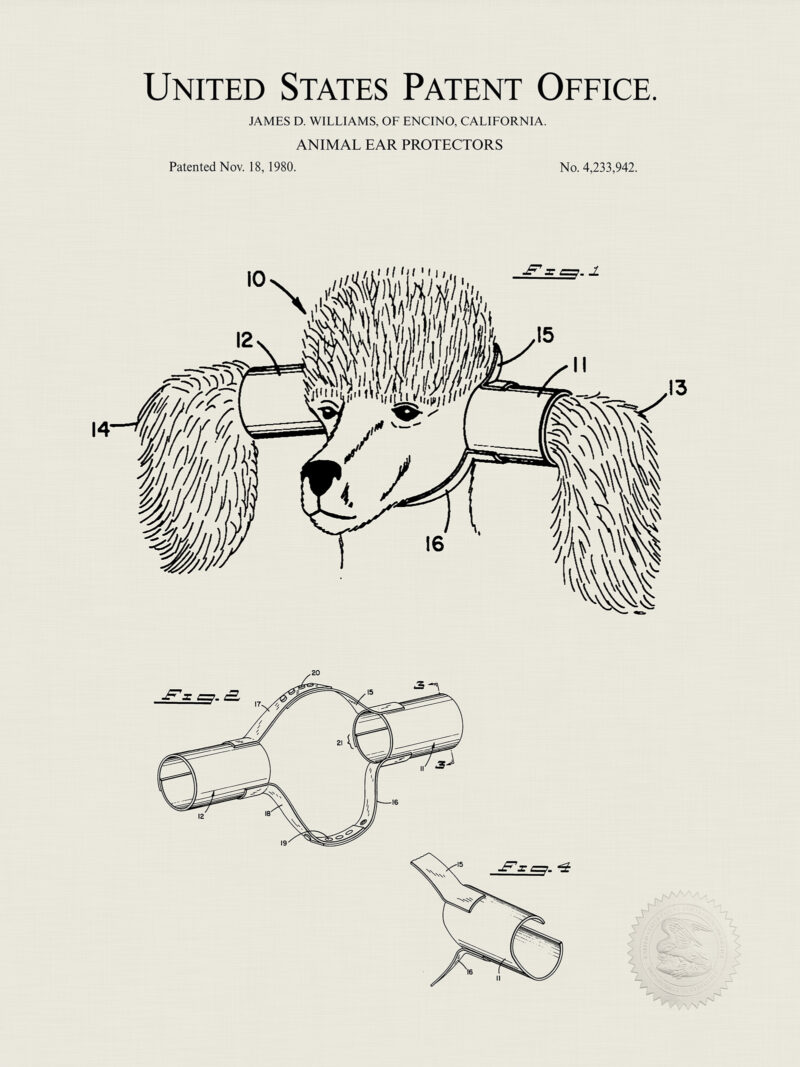 Dog Ears Protector | 1980 Patent
