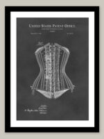 Corset patent from 1890 - Vintage Digital Art by Aged Pixel - Pixels