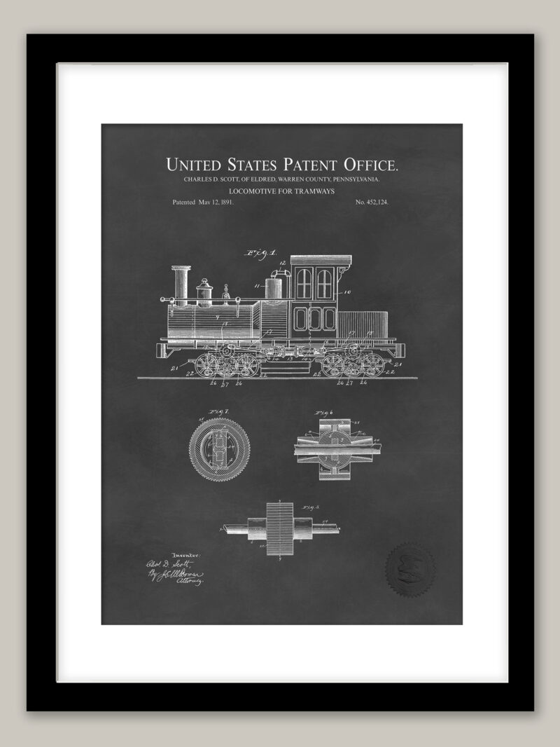 Tramway Locomotive | 1891 Patent