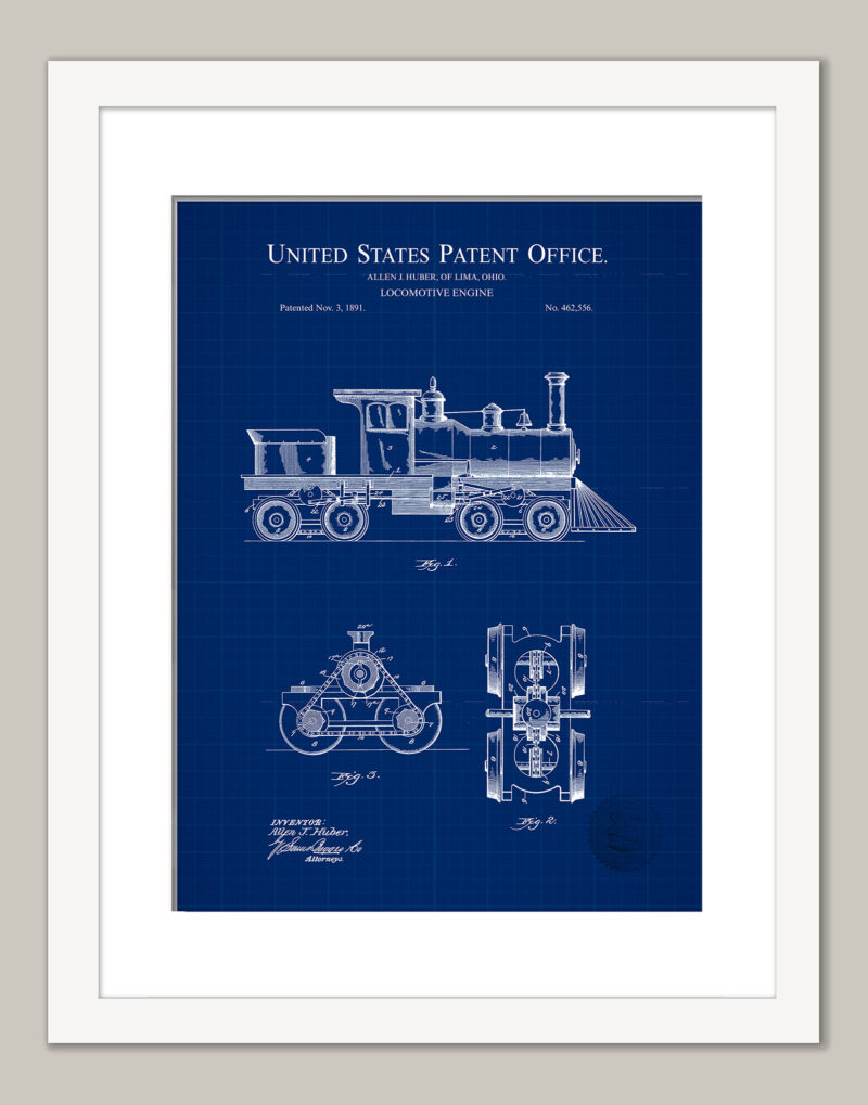 Locomotive Engine | 1891 Patent