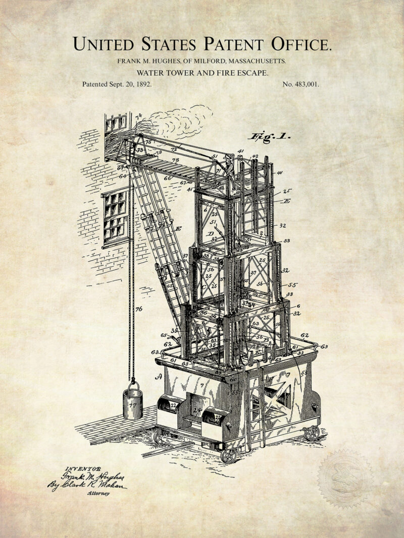 Fire Escape Concept | 1892 Patent
