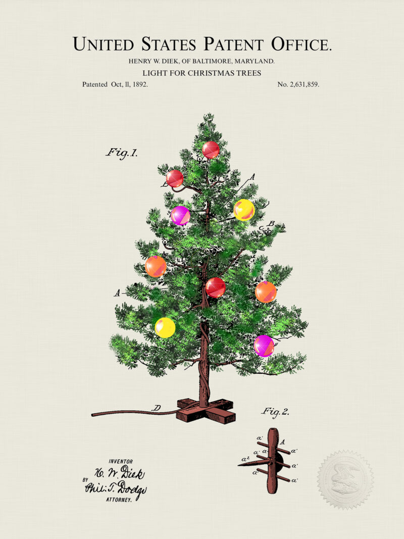 Vintage Christmas Tree Decor Set