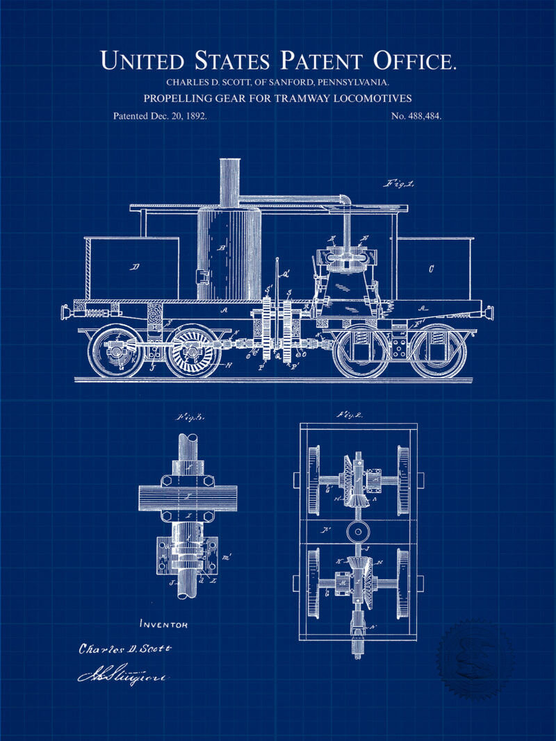 Vintage Tramway Design | 1892 Patent