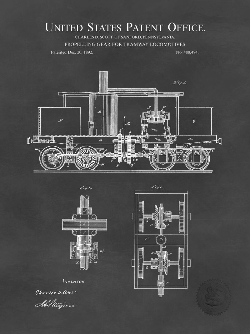 Vintage Tramway Design | 1892 Patent