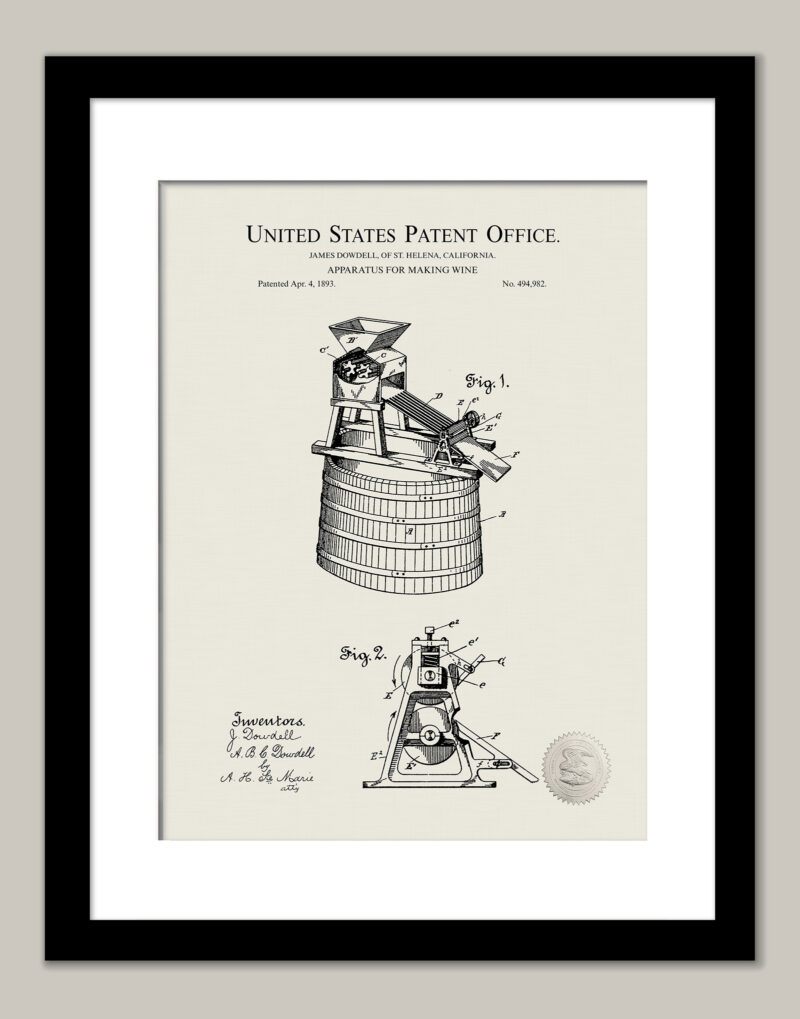 Antique Wine Press | 1893 Vineyard Patent