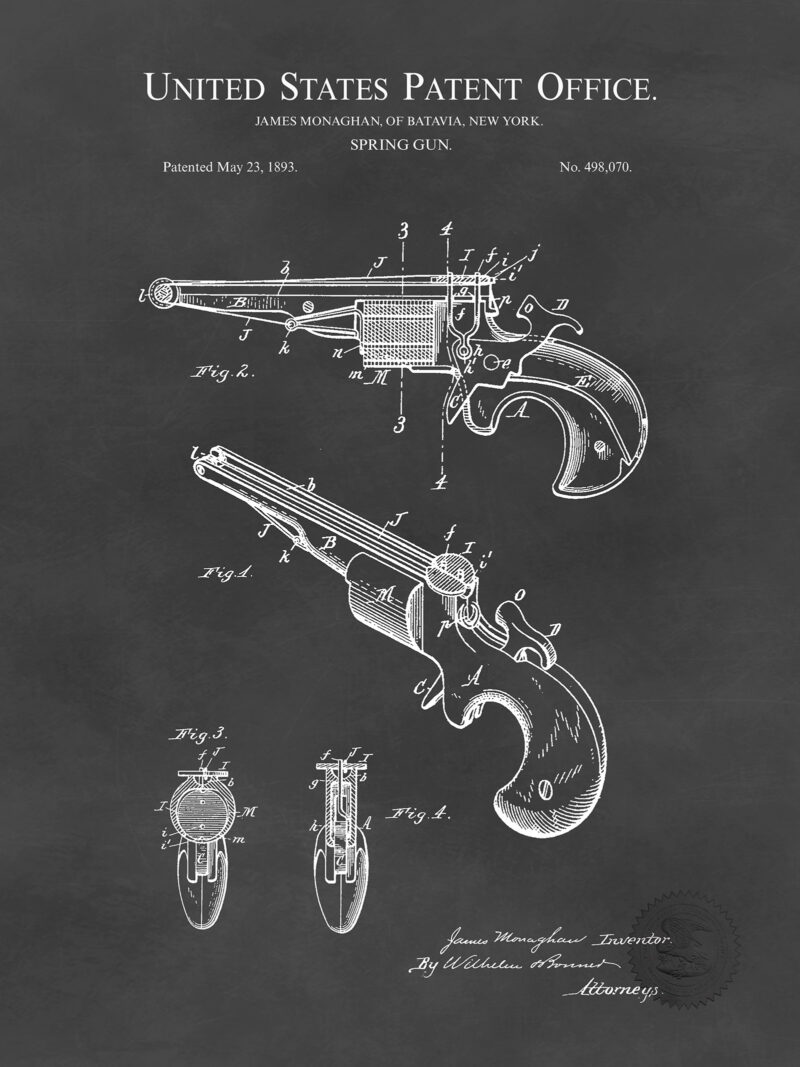 Spring Gun | 1893 Patent