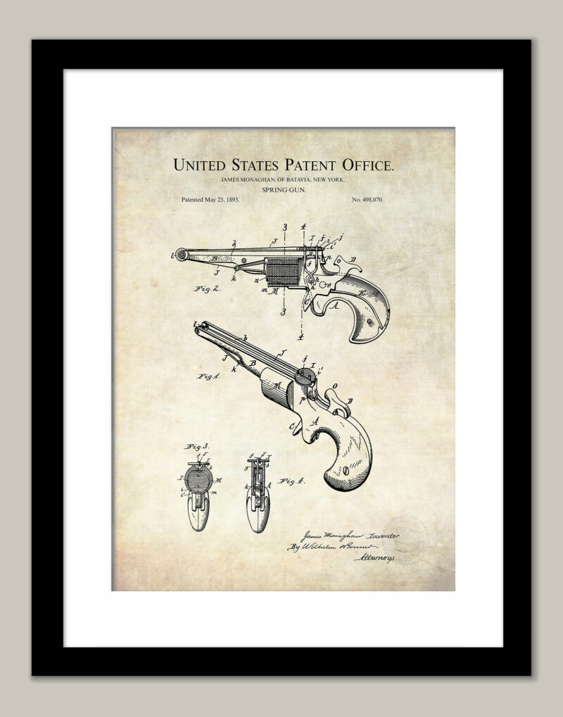 Spring Gun | 1893 Patent