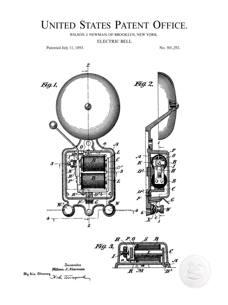 Fire Bell Design | 1883 Patent