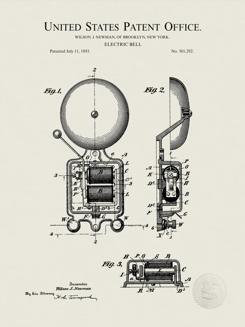 Fire Bell Design | 1883 Patent