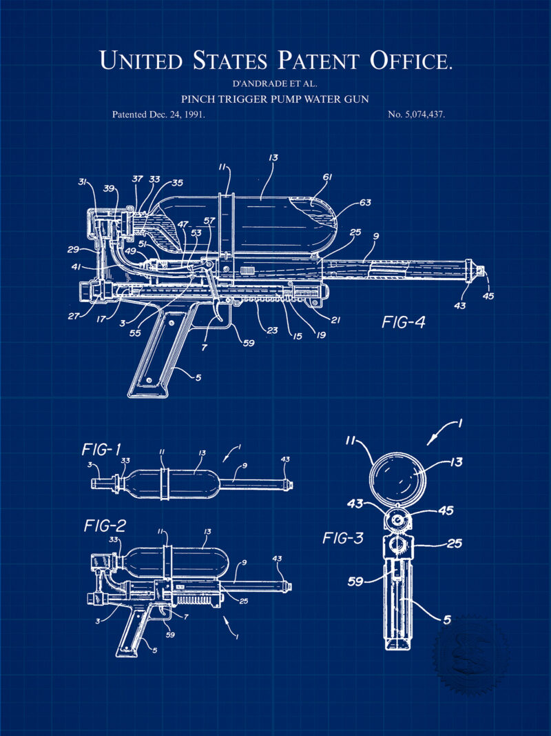 1999 Toy Water Gun Patent