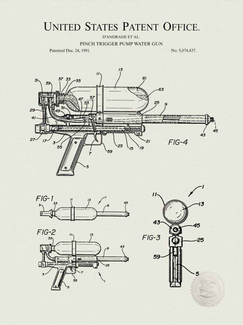 1999 Toy Water Gun Patent